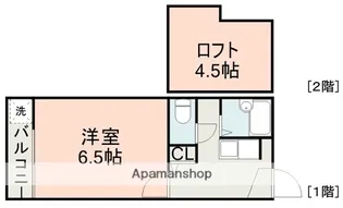 ウイングス1番館【1階】の間取り