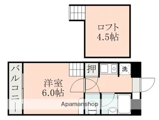 アップルハウス南熊本【2階】の間取り