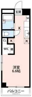 エスポワール黒髪【4階】の間取り