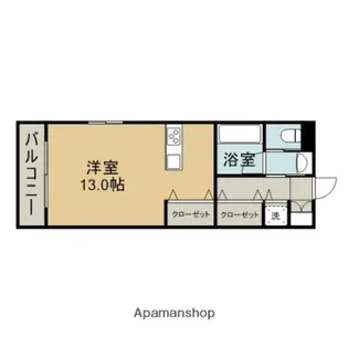 オリッサ黒髪【2階】の間取り