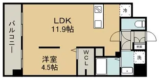 ISM水前寺【6階】の間取り