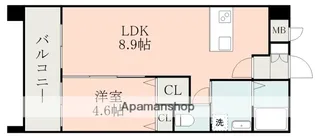 S−FORT平成けやき通り【6階】の間取り