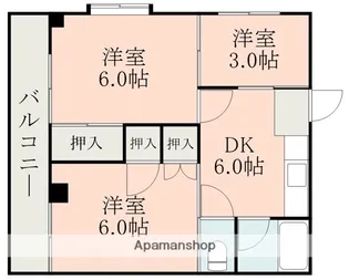 中小路ビル【2階】の間取り