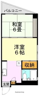 レオマンション祗園橋【2階】の間取り