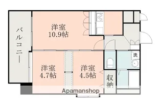 シャトー・デュ・アーサー【11階】の間取り