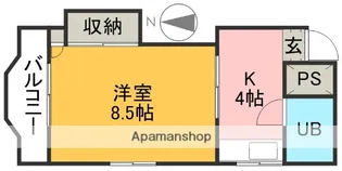 白石マンション【3階】の間取り