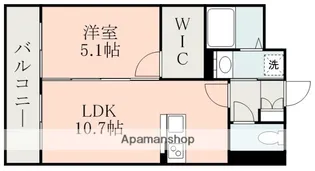 ミリーサ菊陽【5階】の間取り