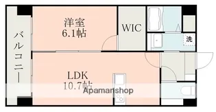 ミリーサ菊陽【6階】の間取り