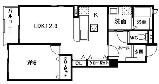 サンフラワーC【1階】の間取り
