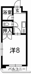 熊本県熊本市中央区九品寺1丁目【マンション】の間取り