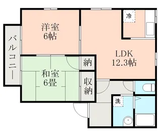 アビタシオン池田A【1階】の間取り