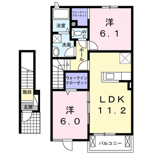グランアムールⅡ【2階】の間取り