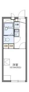 レオパレスNオオエ【109号室】の間取り
