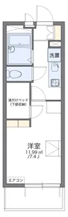 レオパレス幸一【401号室】の間取り