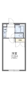 レオパレス江津【105号室】の間取り