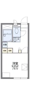 レオパレス千草【102号室】の間取り