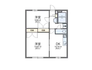 レオパレス池田S・Y【102号室】の間取り