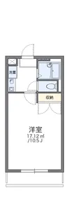 レオパレスクレール公園前【204号室】の間取り