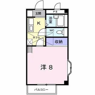 サンシャインハイツ【2階】の間取り