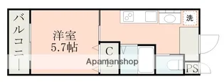 MODERN PALAZZO光の森【102号室】の間取り