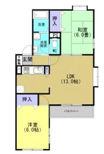シャトー光の森C【3階】の間取り