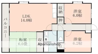 ブルック出水【1階】の間取り