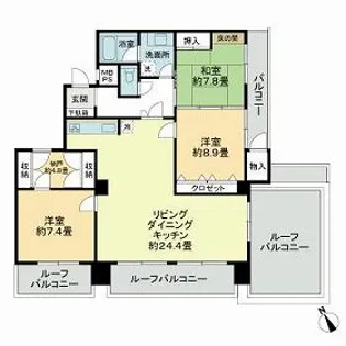 ライオンズマンション上通【11階】の間取り