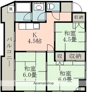 第5ノブハウス【4階】の間取り