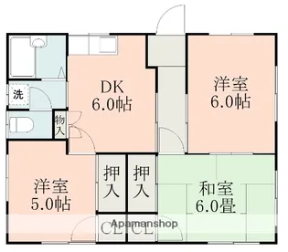 堀川ハイツ【1階】の間取り
