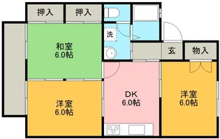 セジュール南【1階】の間取り