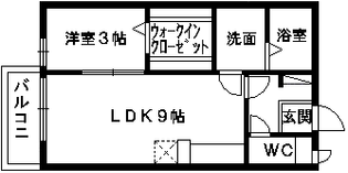 プレールルフラン【1階】の間取り