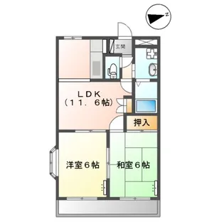 グリーンヒル壱番館【2階】の間取り
