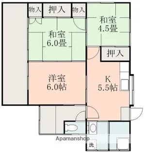 熊本県熊本市東区小山5丁目【一戸建】の間取り