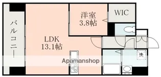 クロノス40新町Ⅲ【7階】の間取り