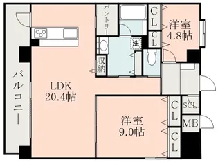 SAKURA SUIZENJI【5階】の間取り