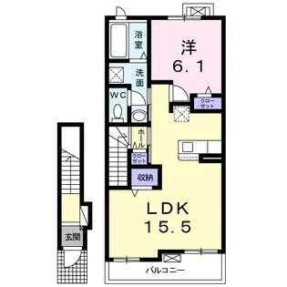 サン・ルーチェ【2階】の間取り