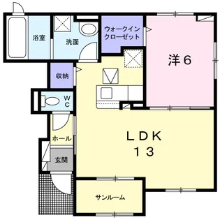 サンフォニー【1階】の間取り