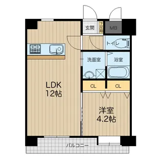 LIBTH下通【6階】の間取り