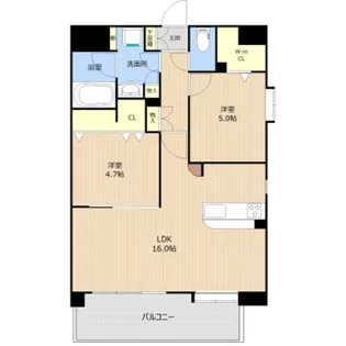 LIBTH八王寺タワー【13階】の間取り