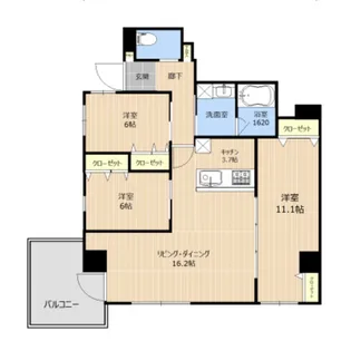 T.PROUD水前寺公園【4階】の間取り