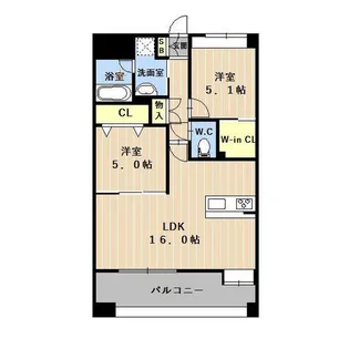 LIBTH平成タワー【11階】の間取り