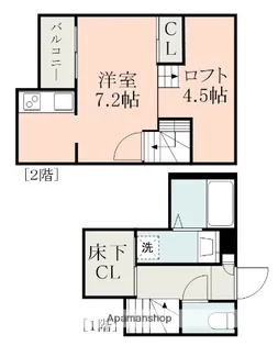 ADC京町RACO【1階】の間取り