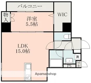 AL SOLE RENPEICHO【8階】の間取り