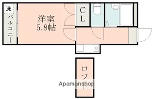 レオパレス西子飼【2階】の間取り