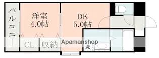 TWINKLE STAR水前寺【4階】の間取り