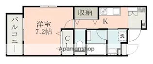 ラ・シック黒髪【1階】の間取り