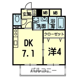 カーサ・リポサンテ【10C号室】の間取り