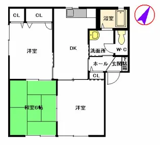 熊本県熊本市北区麻生田4丁目【アパート】の間取り