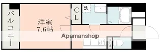 S−RESIDENCE熊本駅前【6階】の間取り