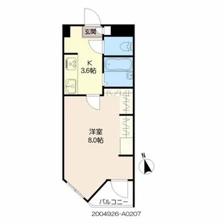 アプリーレ京町【2階】の間取り